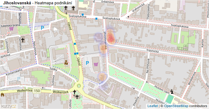 Jihoslovanská - mapa podnikání