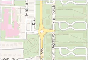 Josefa Lady v obci Prostějov - mapa ulice