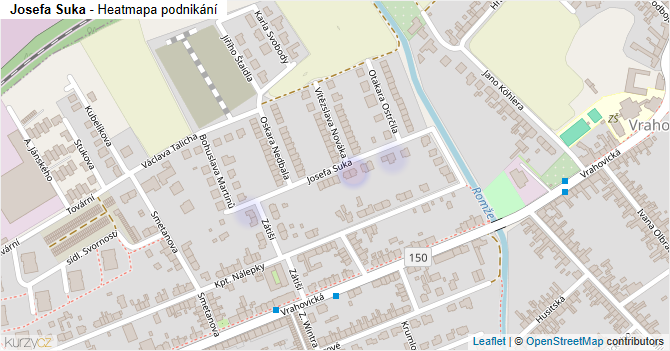 Josefa Suka - mapa podnikání
