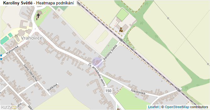Karoliny Světlé - mapa podnikání