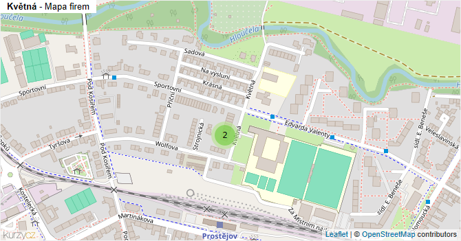 Květná - mapa firem