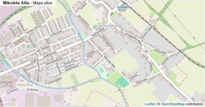 Mikoláše Alše - mapa ulice