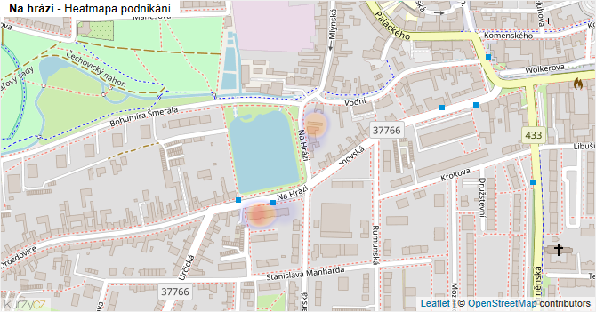 Na hrázi - mapa podnikání