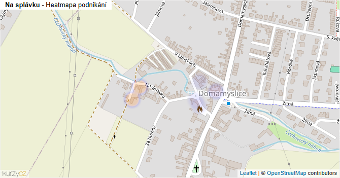 Na splávku - mapa podnikání