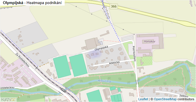 Olympijská - mapa podnikání