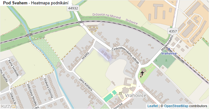 Pod Svahem - mapa podnikání