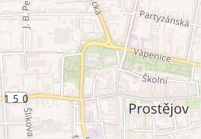 Skálovo nám. v obci Prostějov - mapa ulice