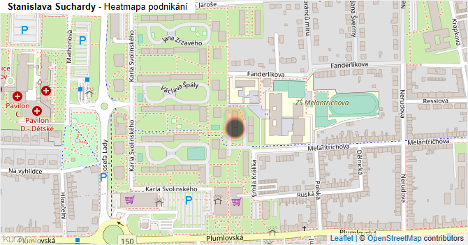Stanislava Suchardy - mapa podnikání