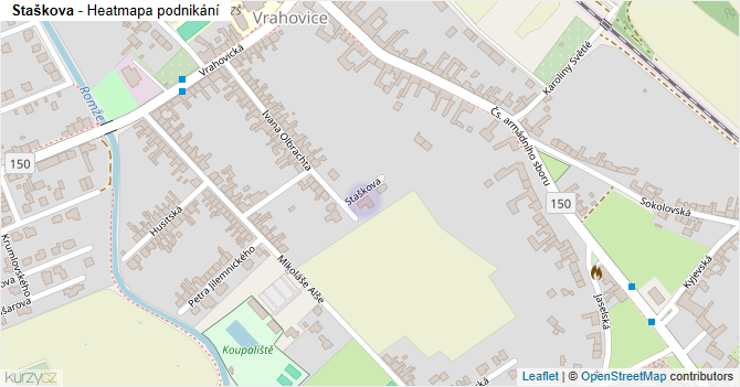 Staškova - mapa podnikání