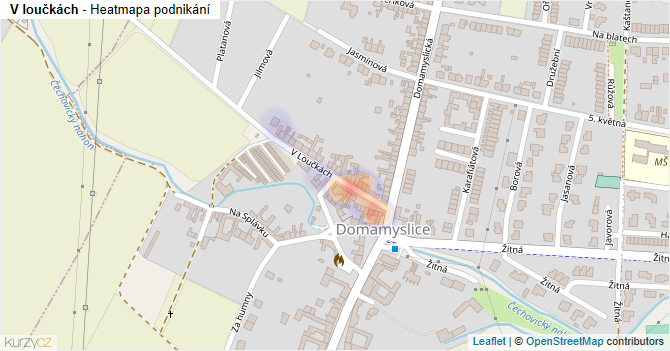 V loučkách - mapa podnikání