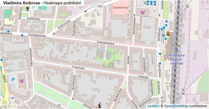 Vladimíra Ambrose - mapa podnikání
