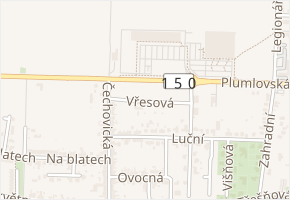 Vřesová v obci Prostějov - mapa ulice