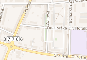 Waitova v obci Prostějov - mapa ulice