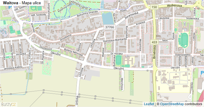 Waitova - mapa ulice
