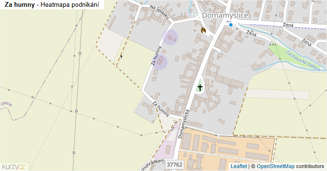 Za humny - mapa podnikání