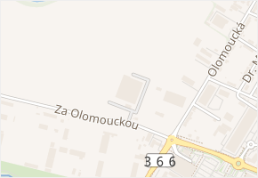 Za Olomouckou v obci Prostějov - mapa ulice