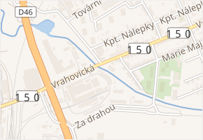 Za ulicí Josefa Hory v obci Prostějov - mapa ulice