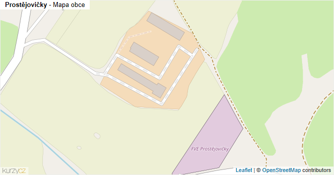 Prostějovičky - mapa obce