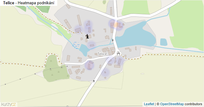 Telice - mapa podnikání