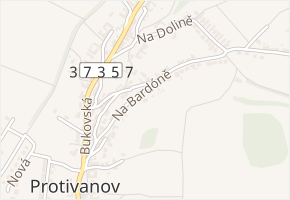 Na Bardóně v obci Protivanov - mapa ulice