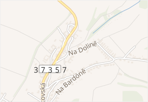 Na Dolině v obci Protivanov - mapa ulice