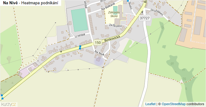Na Nivě - mapa podnikání