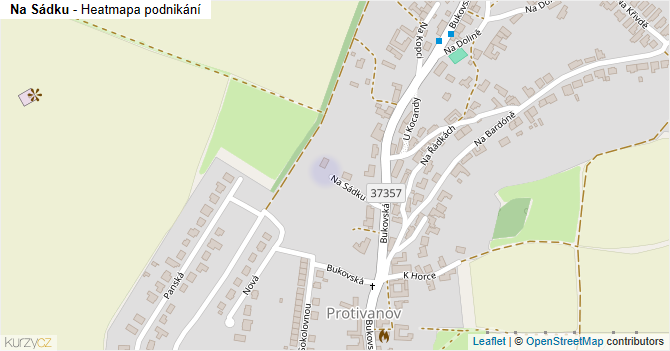 Na Sádku - mapa podnikání