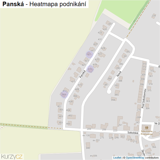 Mapa Panská - Firmy v ulici.