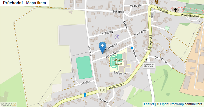 Průchodní - mapa firem