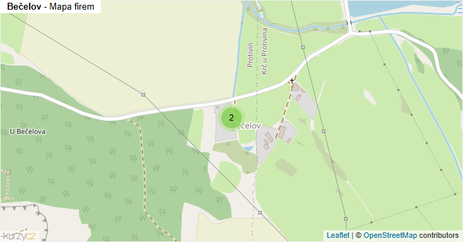 Bečelov - mapa firem