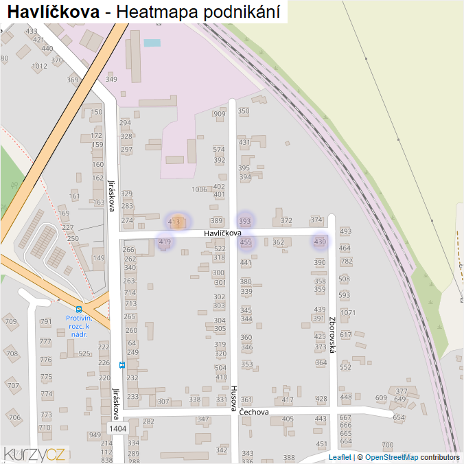 Mapa Havlíčkova - Firmy v ulici.