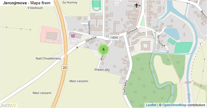 Jeronýmova - mapa firem