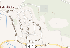Na Vyhlídce v obci Protivín - mapa ulice