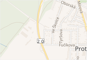 Sportovní v obci Protivín - mapa ulice