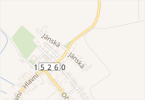 Jánská v obci Prštice - mapa ulice