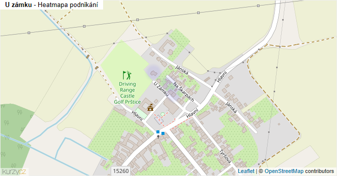 U zámku - mapa podnikání