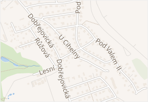 Na Michovkách v obci Průhonice - mapa ulice