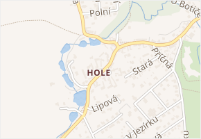 Náměstí V Holi v obci Průhonice - mapa ulice
