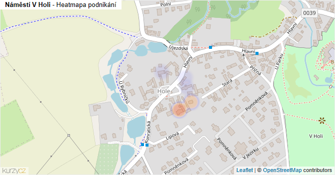 Náměstí V Holi - mapa podnikání