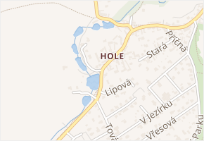 Narcisová v obci Průhonice - mapa ulice
