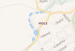 Nová v obci Průhonice - mapa ulice