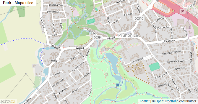 Park - mapa ulice