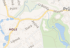 Příčná v obci Průhonice - mapa ulice