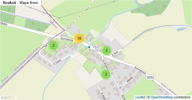 Rozkoš - mapa firem