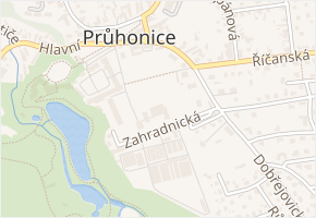 Zahradnická v obci Průhonice - mapa ulice