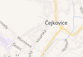 Kopeček v obci Prušánky - mapa ulice