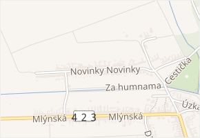 Novinky v obci Prušánky - mapa ulice