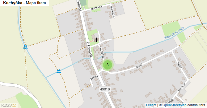 Kuchyňka - mapa firem