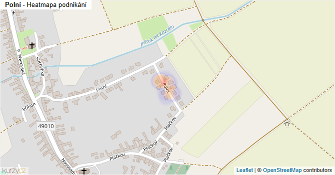 Polní - mapa podnikání