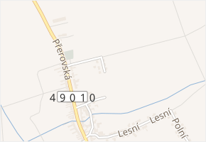 Souhrada v obci Prusinovice - mapa ulice